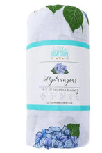 Load image into Gallery viewer, Hydrangeas Muslin Swaddle
