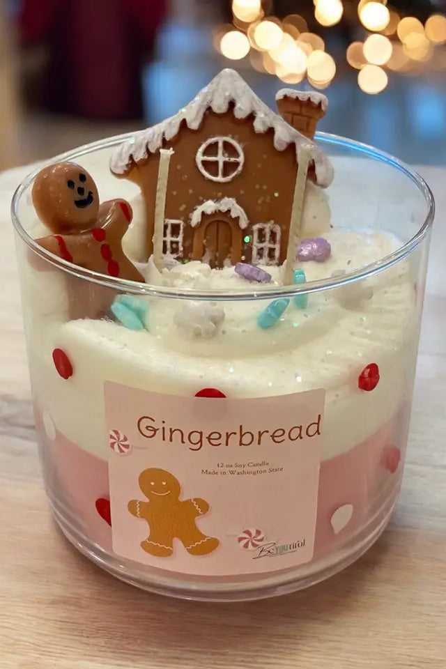 dessert candle gingerbread
