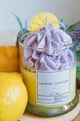 dessert candle lavender lemonade