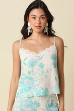 Load image into Gallery viewer, floral lace trim cami
