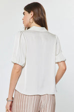 Load image into Gallery viewer, collared short sleeve blouse
