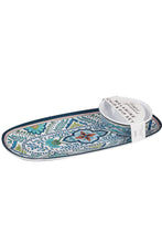 Load image into Gallery viewer, oval tray + bowl set talavera
