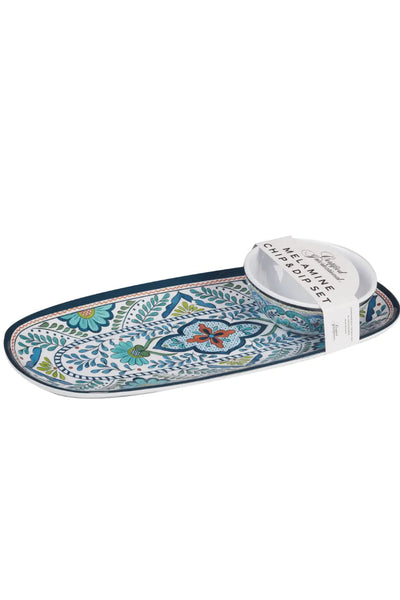 oval tray + bowl set talavera
