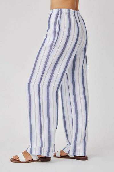 striped wide leg pant