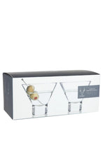 Load image into Gallery viewer, 2 stemless martini glasses
