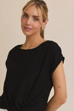 Load image into Gallery viewer, knot hem sleeveless blouse
