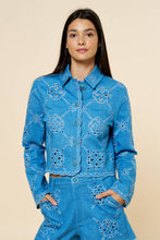 Load image into Gallery viewer, eyelet button jacket

