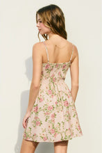 Load image into Gallery viewer, floral corset mini dress
