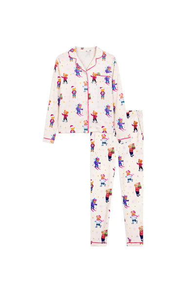 Kids Holiday Bear Jersey PJ Set