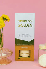 Load image into Gallery viewer, 8 shower steamers - golden
