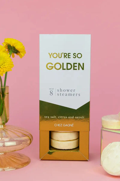 8 shower steamers - golden