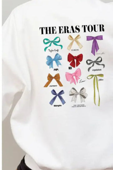 sweatshirt taylor eras tour bows