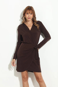faux wrap dress