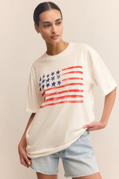 flag short sleeve tee