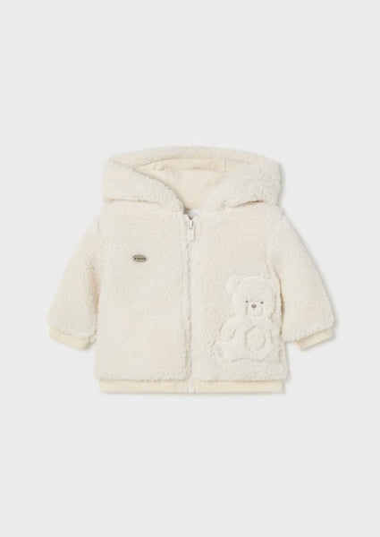 baby hooded bear zip jacket