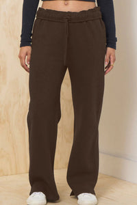 fleece foldover sweatpant