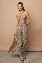 Load image into Gallery viewer, floral halter tiered dress
