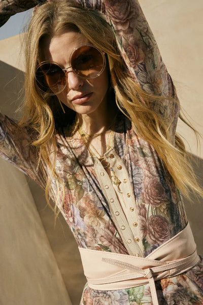 floral mesh cardigan