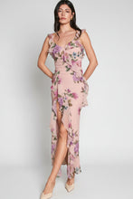 Load image into Gallery viewer, floral midi ruffle dress
