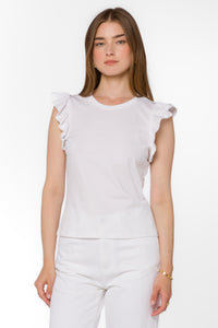 flutter sleeve tee