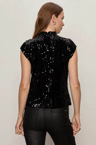 funner neck sequin top