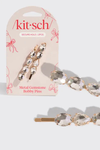 gemstone 2 bobby pin set