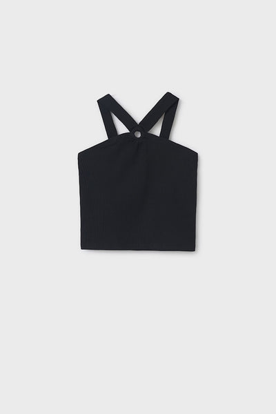 girls rib ring halter top