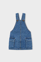 Load image into Gallery viewer, girls denim hearts overall skirt

