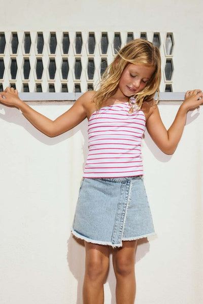 tween denim skort