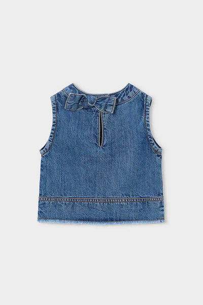 girls denim tank