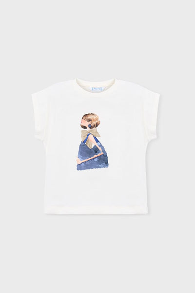 girls sequin short sleeve tee