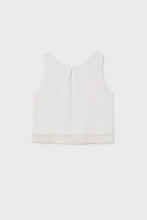 Load image into Gallery viewer, tween crochet hem linen tank
