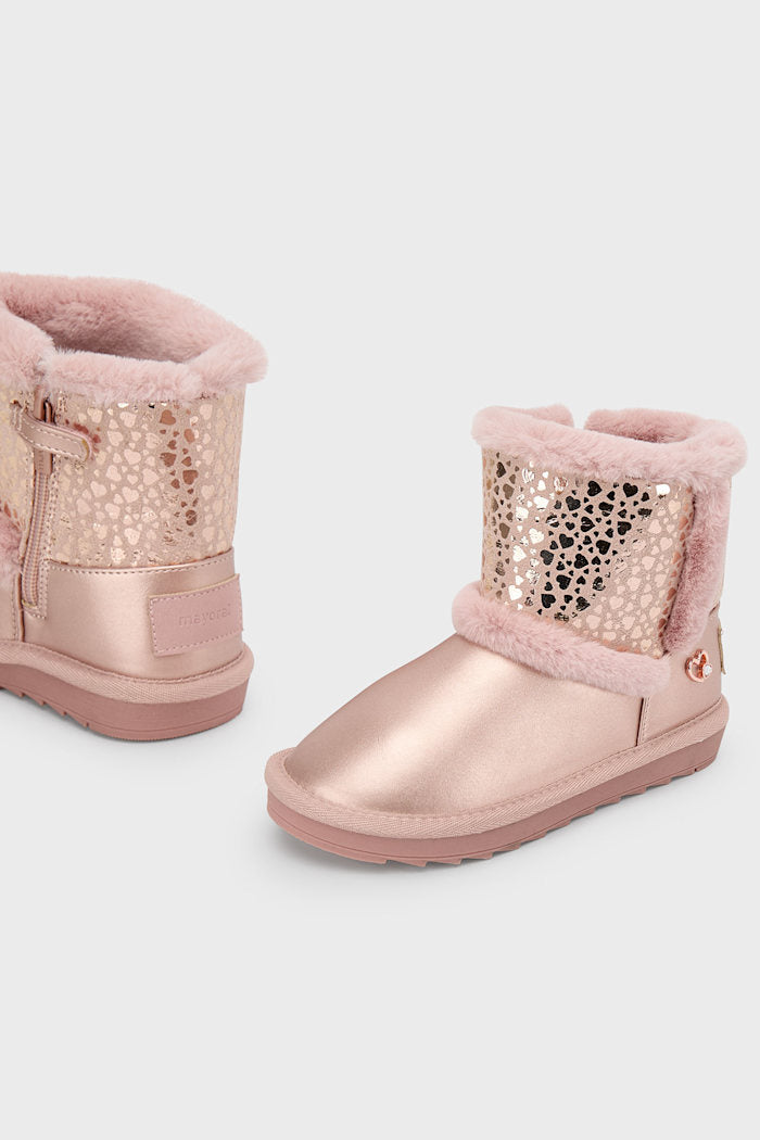 girls hearts lined boot