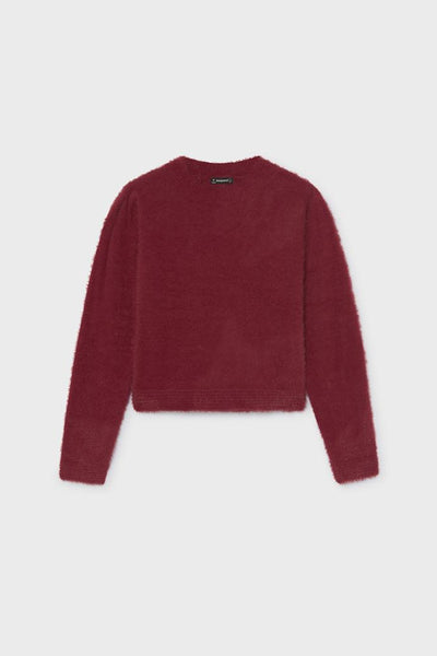 Tween Fuzzy Mock Neck Sweater
