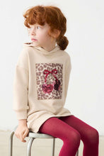 Load image into Gallery viewer, girls leo cherry fleece dress
