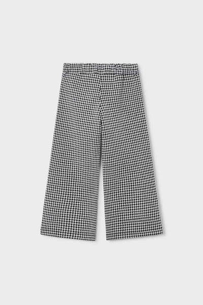 girls knit check pant