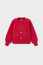 Load image into Gallery viewer, girls heart button cardigan
