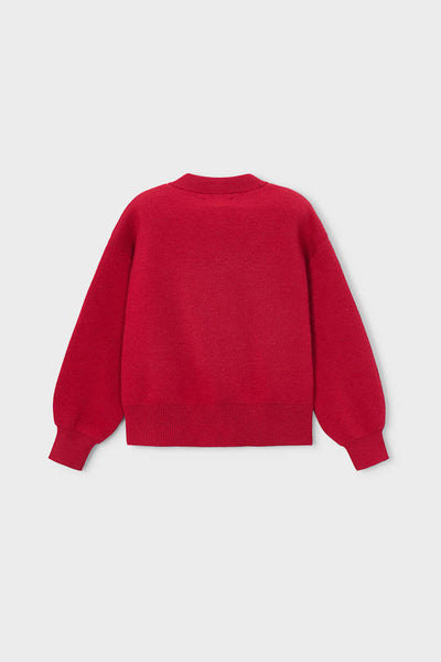 girls heart button cardigan