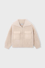 Load image into Gallery viewer, girls fuzzy knit bomber
