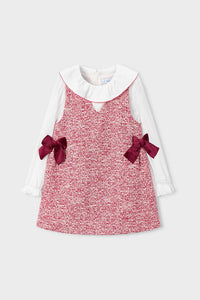 girls tweed jumper dress
