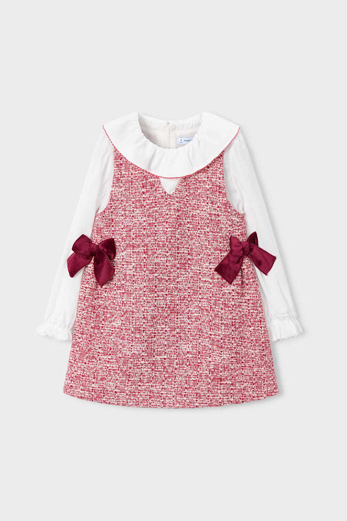 girls tweed jumper dress