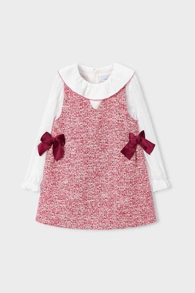 girls tweed jumper dress
