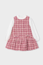 Load image into Gallery viewer, girls tweed jumper + blouse set
