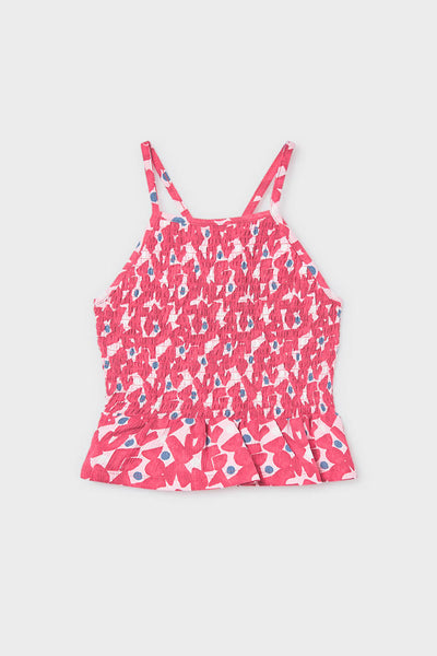 tween floral smock peplum cami
