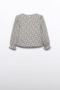 girls floral bows blouse