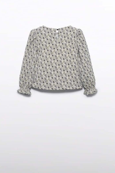 girls floral bows blouse