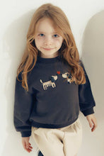 Load image into Gallery viewer, girls 2 dogs sweatshirt
