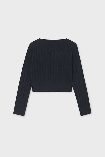 tween rib boat neck sweater