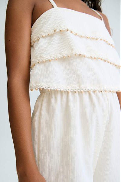 tween bead trim jumpsuit