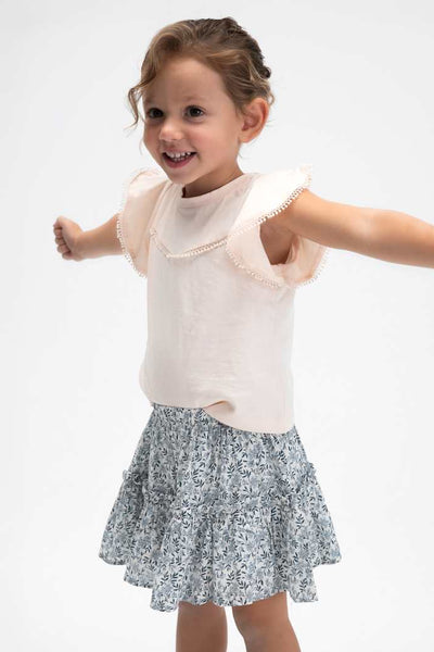 girls flutter sleeve tank